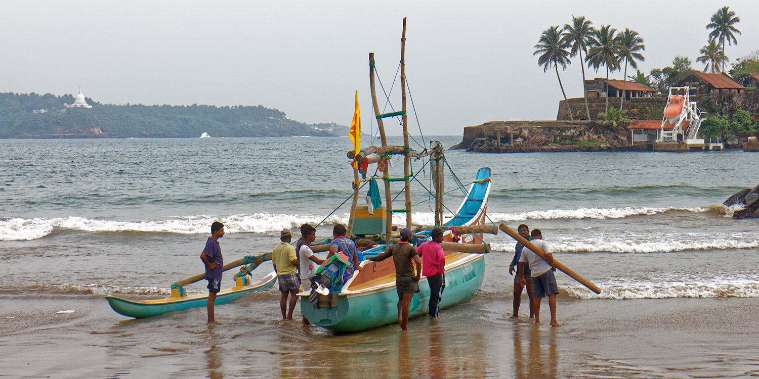 Fishing boat at Galle, Sri Lanka