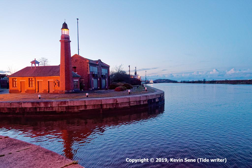 Ellesmere Port Lighthouse on the Manchester Ship Canal