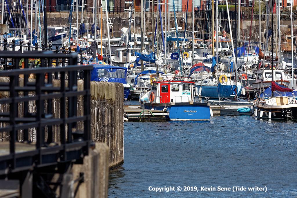 Liverpool Marina on the Mersey Estuary