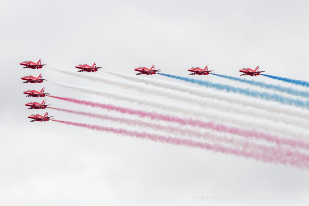 Red Arrows above Liverpool