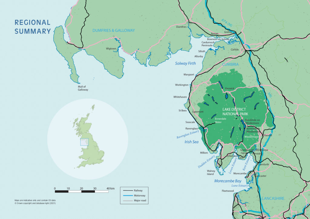The Cumbria and Lake District Coast